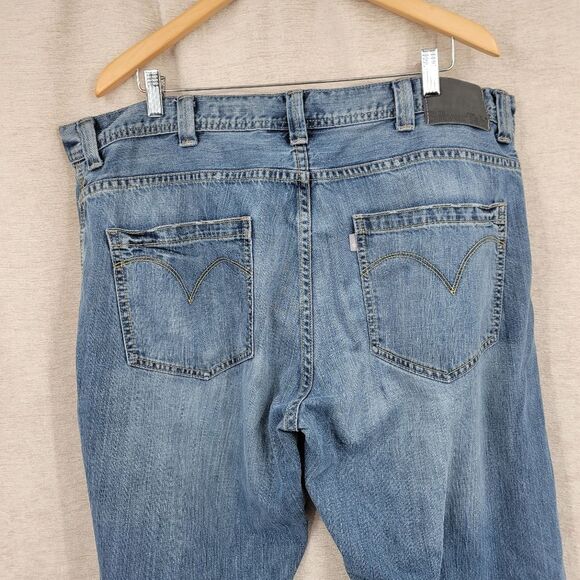 Levi's Silver Tab Jeans Loose Fit Blue Jeans Denim Men's Size 40 - Picture 8 of 14